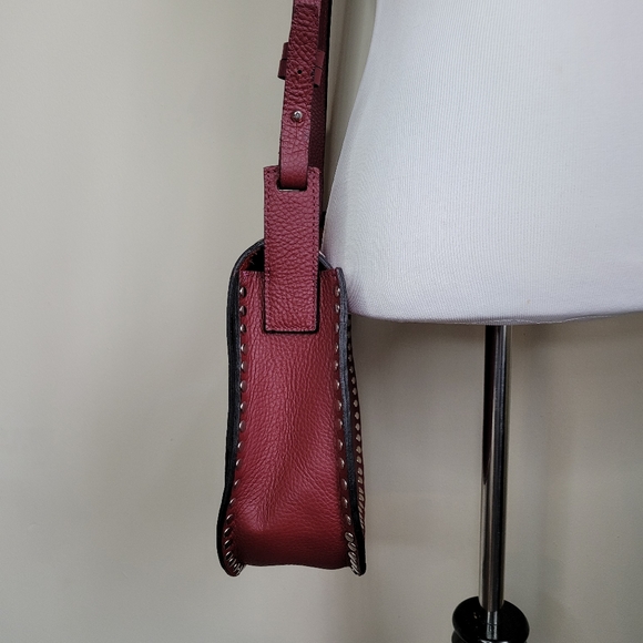Sofia Ferrari red studded saddlebag - Picture 6 of 10